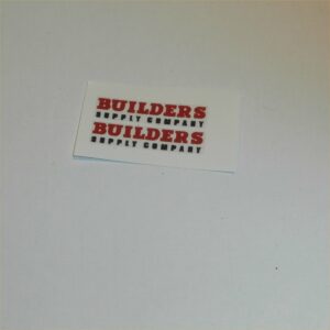 Matchbox Lesney 60 a1 Morris Builders Supply Pickup Decal Set 