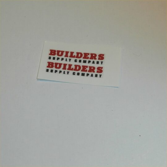 Matchbox Lesney 60 a1 Morris Builders Supply Pickup Decal Set