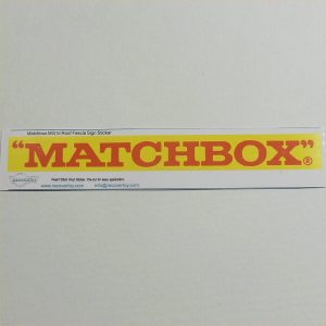 Matchbox Lesney MG1d Garage Service Station Roof Billboard Banner Sticker