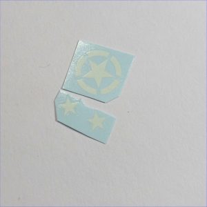 Micro Models Custom Military Stars Waterslide Decals