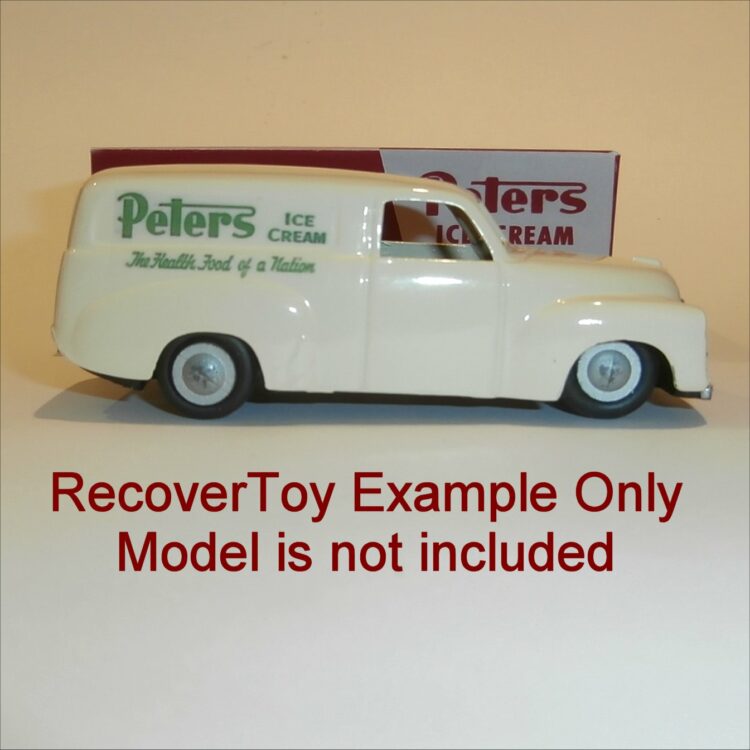 Micro Models Custom Peters Icecream Waterslide Decals for 1:43 Scale Vans