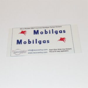 Micro Models G-27 Articulated Tanker Mobilgas Petrol Stickers