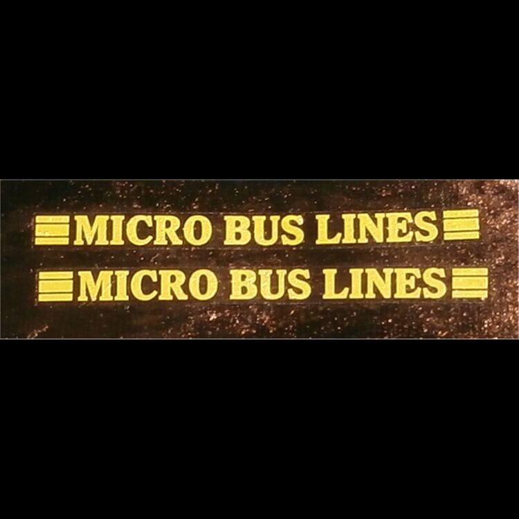 Micro Models G-31 Bedford SB Micro Bus Lines Waterslide Decals