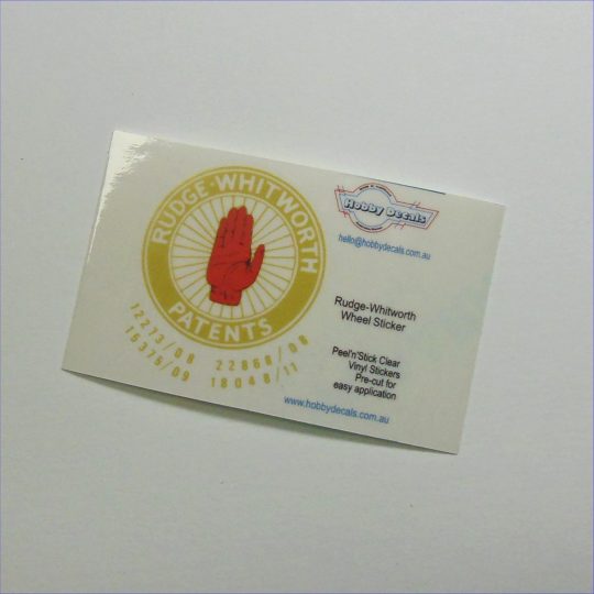Automotive Rudge-Whitworth Wheel Sticker
