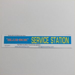 Blue-Box MG1d Garage Service Station Roof Billboard Banner Sticker