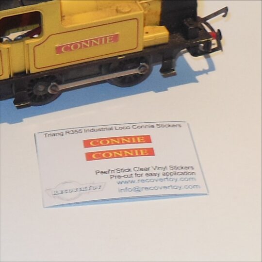 Triang Hornby R355 OO Gauge BR 0-4-0 Industrial Loco Connie Name Plate Sticker Set