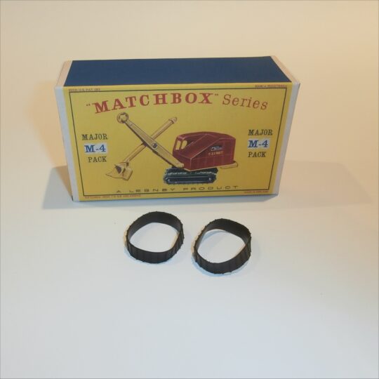 Matchbox Major Pack 4 a Ruston Bucyrus Excavator Repro Box with Black Tracks