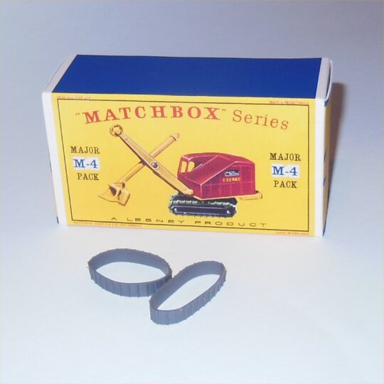 Matchbox Major Pack 4 a Ruston Bucyrus Excavator Repro Box with Grey Tracks