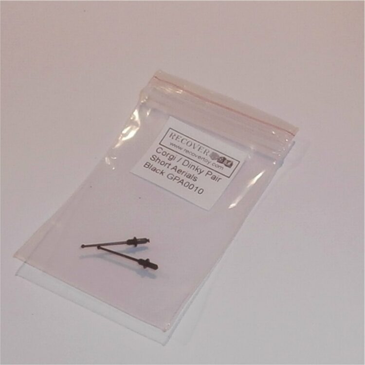 Scale Aerials 1:43 Pair of Short Black Antennas