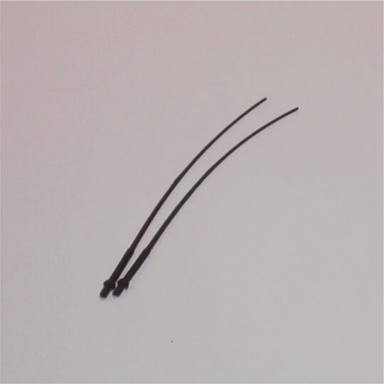 Scale Aerials 1:43 Pair of Whip Black Antennas