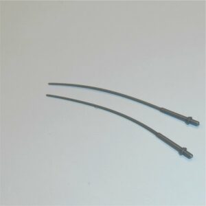 Scale Aerials 1:43 Pair of Whip Dark Grey Antennas