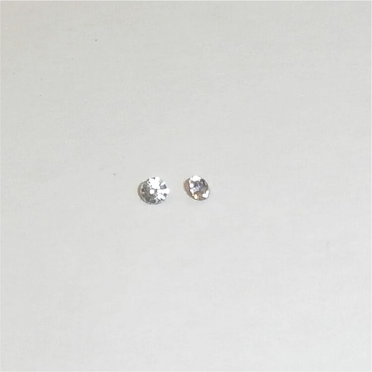 Toy Car Head Light Jewels Pair White 2mm Suit Most Brands