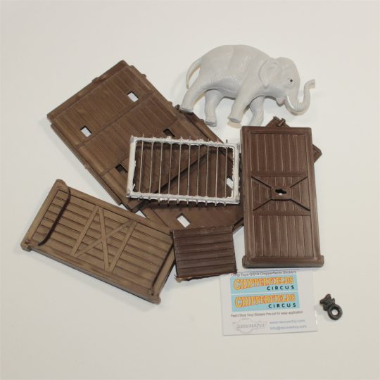 Corgi Toys Gift Set GS19 Land Rover Elephant Cage Dark Brown Complete Kit