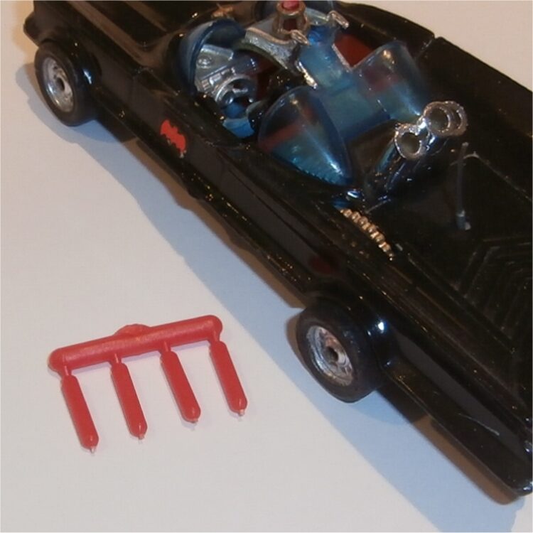 Corgi Toys 267 Batman Batmobile Red Plastic Missiles Rockets Set of 4