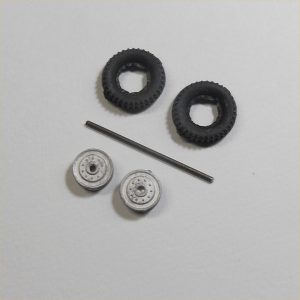Corgi Toys 1121 1133 International Truck Axle Wheel Hubs and Tyres Set