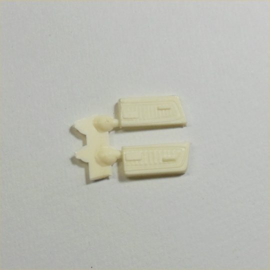 Corgi Toys 320 325 348 Ford Mustang Cream Plastic Door Trims