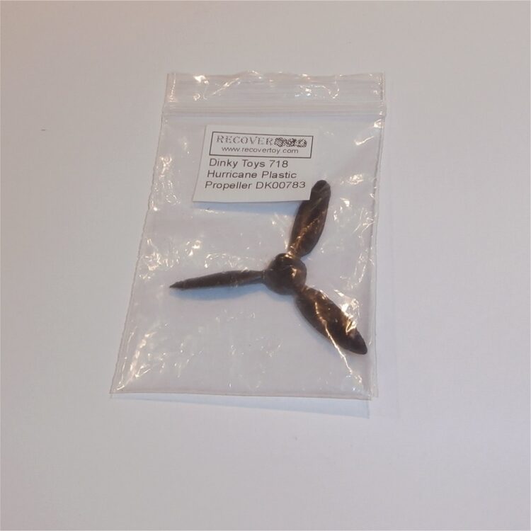 Dinky Toys 718 Hawker Hurricane Black Plastic Propellor