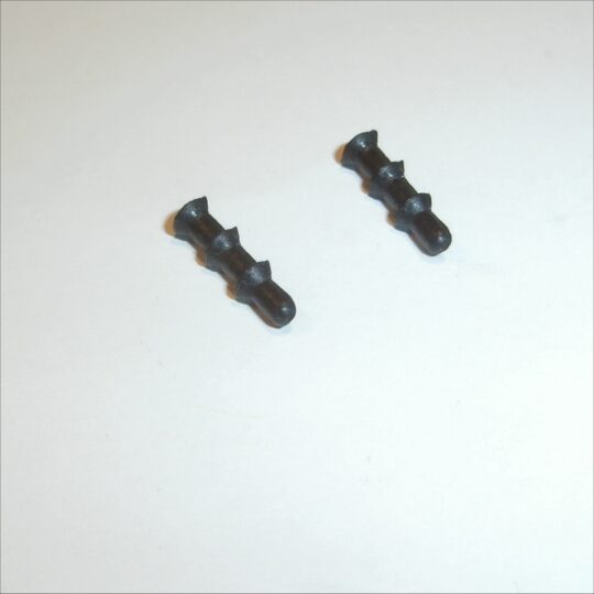 Dinky Toys 719 741 Spitfire MkII Black Pair of Plastic Exhaust Stubs