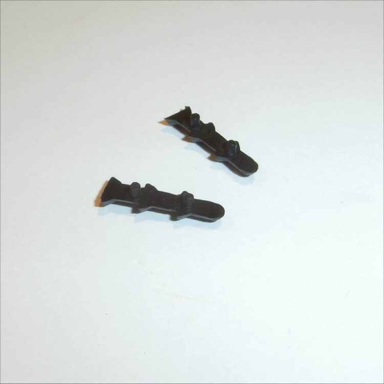 Dinky Toys 719 741 Spitfire MkII Black Pair of Plastic Exhaust Stubs