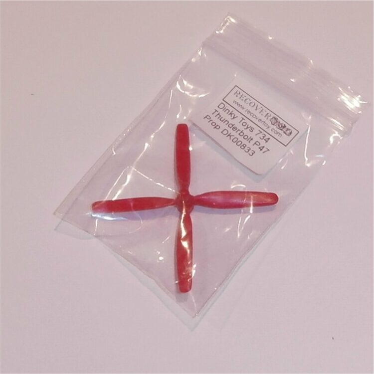 Dinky Toys 734 Thunderbolt P47 Red Plastic Propeller