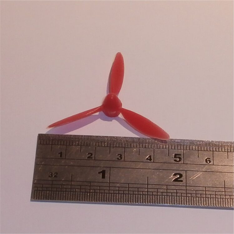 Dinky Toys 739 A6M5 Zero-Sen Red Plastic Propeller