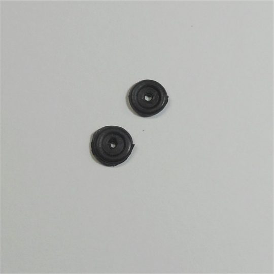 Dinky Toys 700 Series Aeroplane Aircraft Pair Black Plastic Wheels