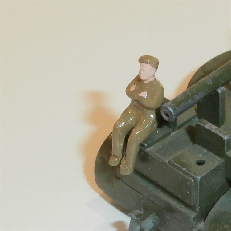 Dinky Toys 150b RTC Private Seated Painted Khaki