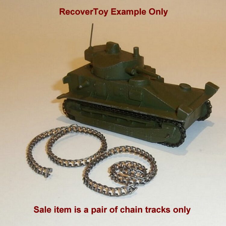 Dinky Toys 152a or 162a Light Tank Pair of Chain Tracks