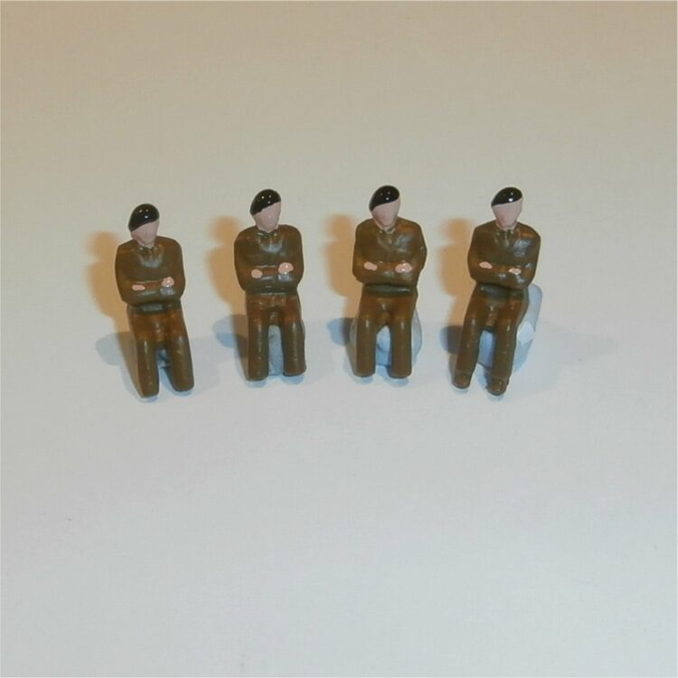 Dinky Toys 600 Series Army Painted Passenger Private Group of 4
