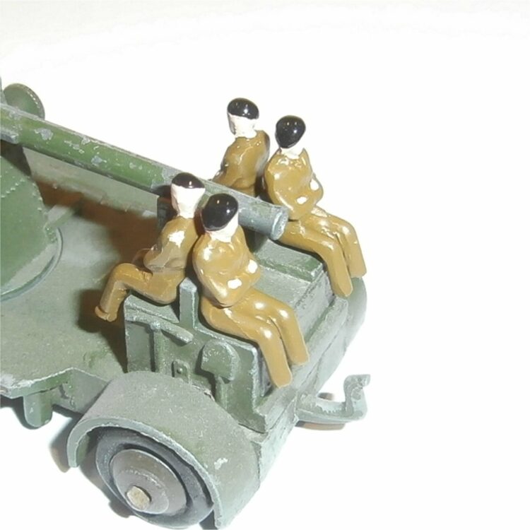 Dinky Toys 600 Series Army Painted Passenger Private Group of 4