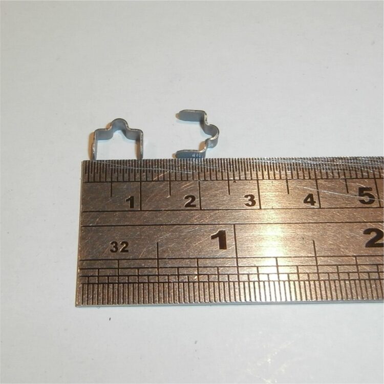 Dinky Toys Supertoy Axle Clips Pair of Tin Pressing for 2.0mm Axles