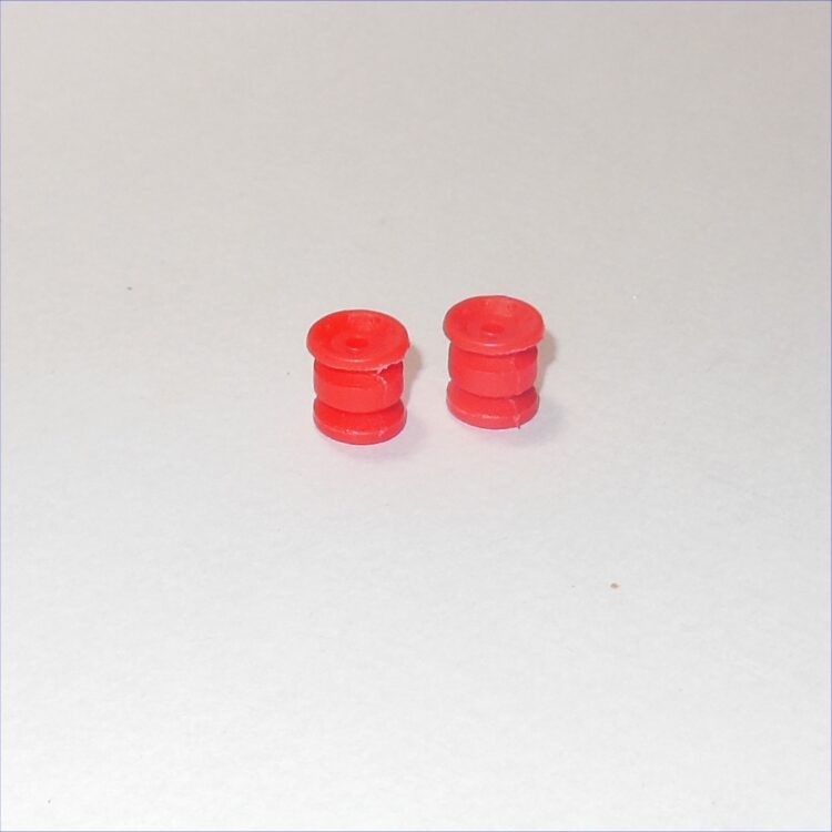 Dinky Toys Supertoys Truck Red Plastic Double Divided Pair Rear Wheel Hubs