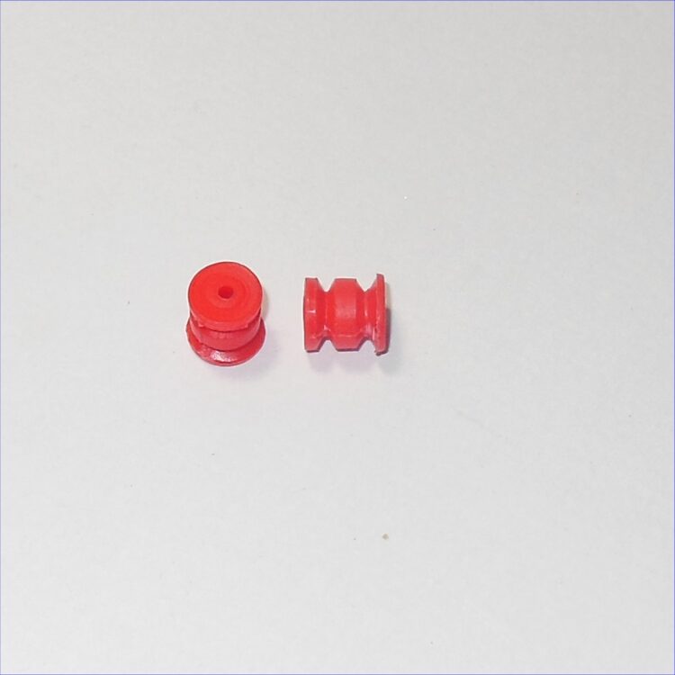 Dinky Toys Supertoys Truck Red Plastic Double Divided Pair Rear Wheel Hubs