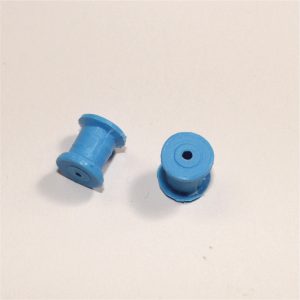 Dinky Toys Supertoys Truck Blue Plastic Double Width Pair Rear Wheel Hubs