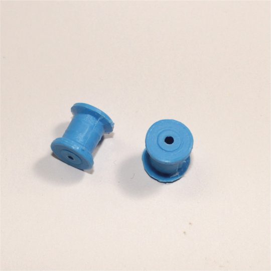Dinky Toys Supertoys Truck Blue Plastic Double Width Pair Rear Wheel Hubs