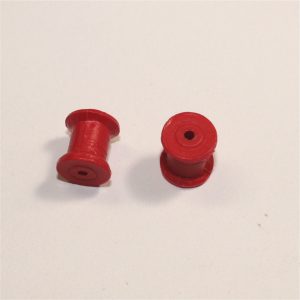 Dinky Toys Supertoys Truck Red Plastic Double Width Pair Rear Wheel Hubs