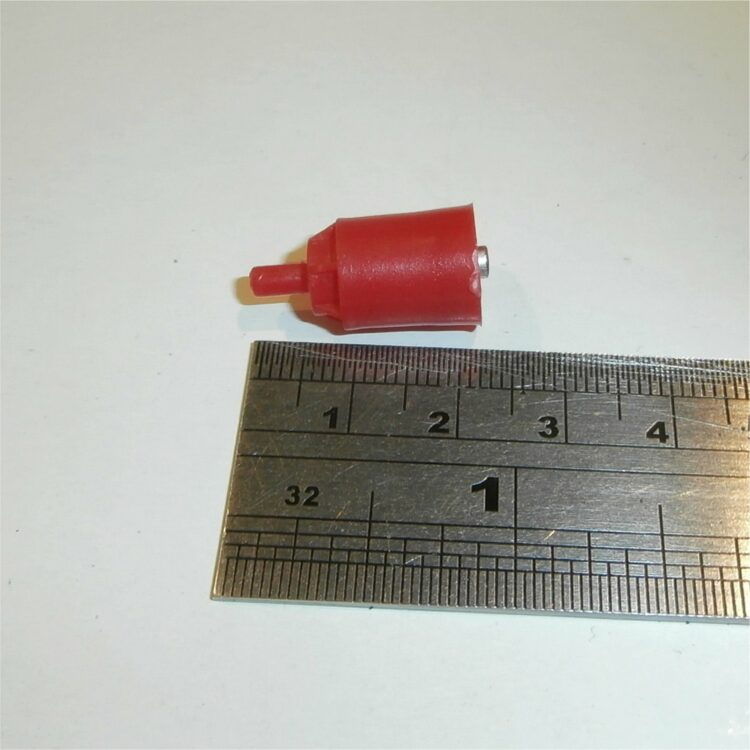 Dinky Toys 101 Thunderbird 2 Red Plastic Exhaust Pod with Chrome Plate