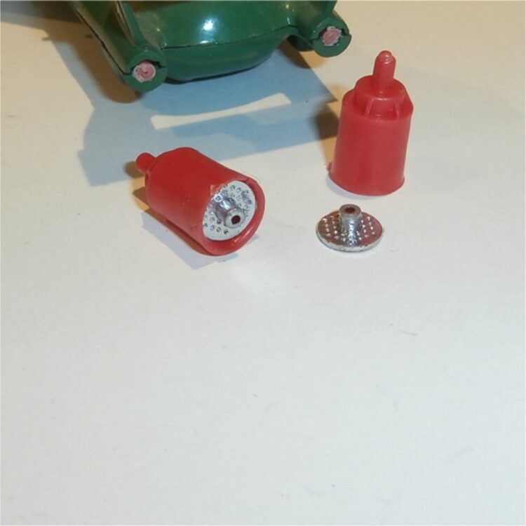 Dinky Toys 101 Thunderbird 2 Red Plastic Exhaust Pod with Chrome Plate