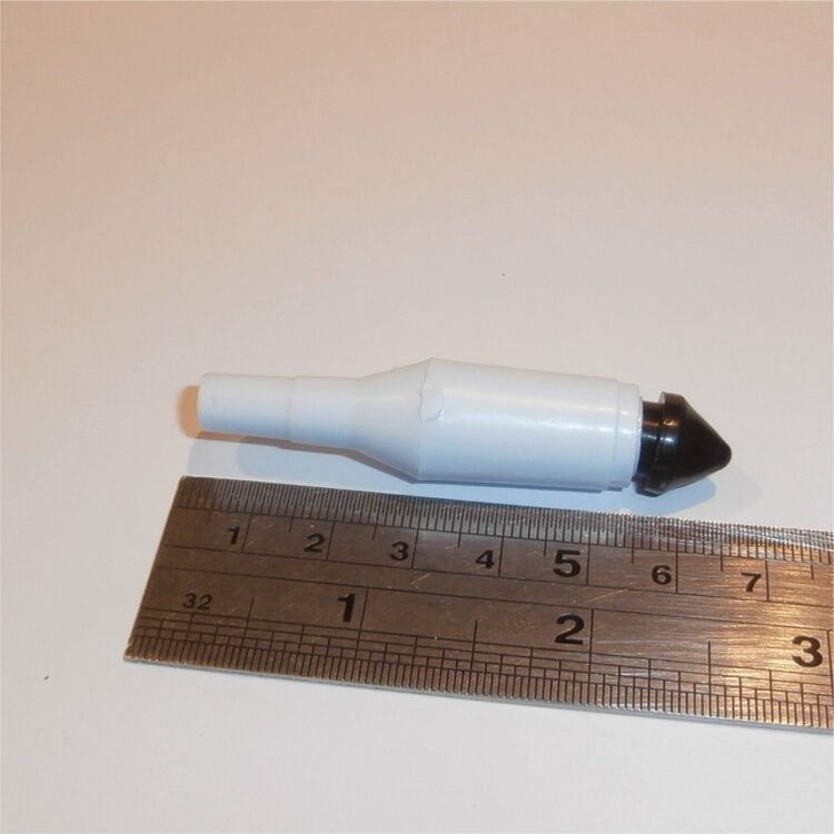 Dinky Toys 351 Interceptor Plastic Missile White with Black Tip