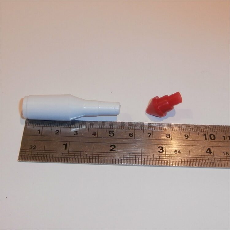 Dinky Toys 351 Interceptor Plastic Missile White with Red Tip