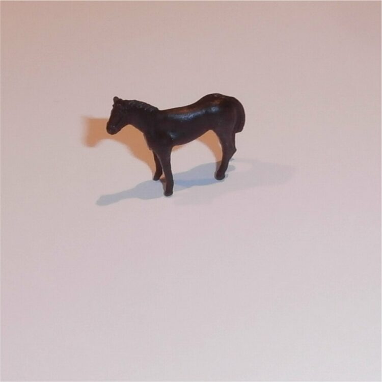 Dinky Toys Dublo 73 Horse Float Black Plastic Horse