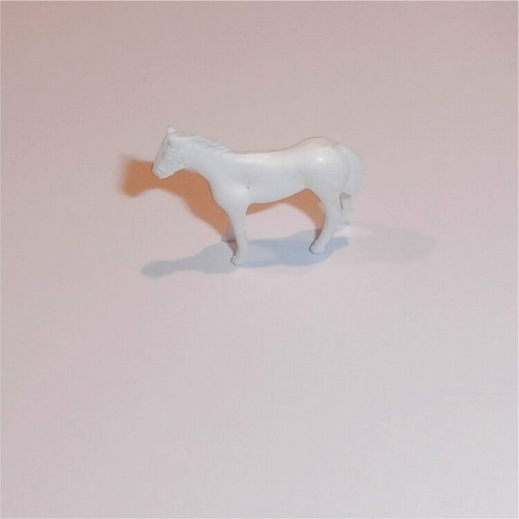 Dinky Toys Dublo 73 Horse Float White Plastic Horse