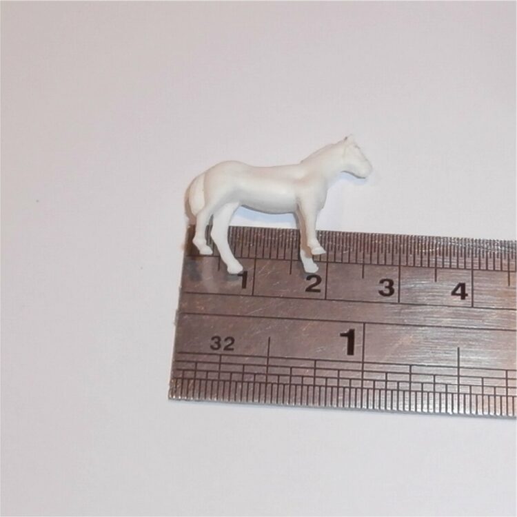 Dinky Toys Dublo 73 Horse Float White Plastic Horse