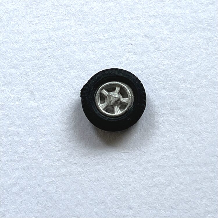 Dinky Toys 165 or 213 Ford Capri Road Wheel And Rubber Tyre