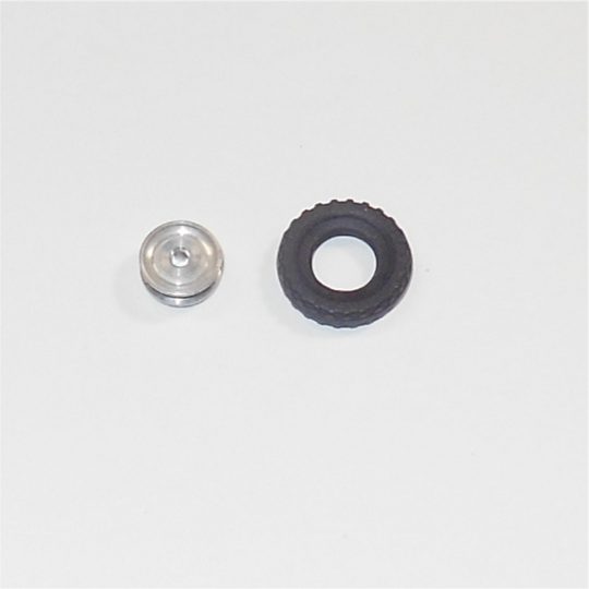 Dinky Toys Car & Small Truck Turned Alloy Road Hub with Tyre
