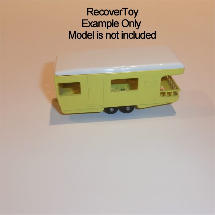 Matchbox Lesney 23d Trailer Caravan White Roof