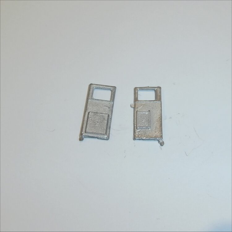 Matchbox Lesney 34c 34d VW Volkswagen Camper Silver Pair of Side Doors