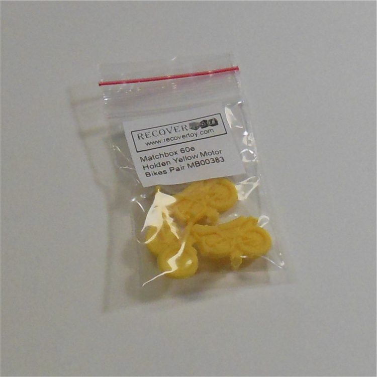 Matchbox Lesney 60e Holden Pickup Pair of Yellow Motor Bikes