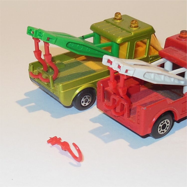 Matchbox Lesney 74 d Tow Joe 61d Ford Wreck Truck Red Plastic Crane Hook