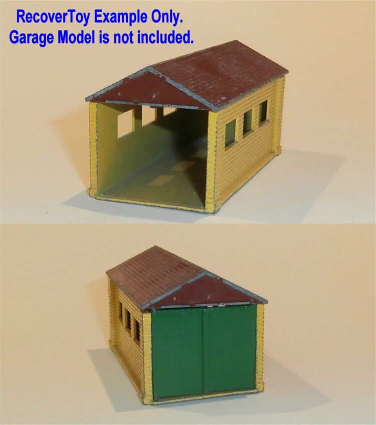 Matchbox Lesney Accessory 3a Garage Doors Pair Painted Green